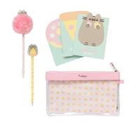 Grupo Erik Set Cancelleria Pusheen Foodie Collection, cancelleria scuola divertente, include astuccio con bloc notes, penna, matita, gomma per cancellare e 3 bloc notes
