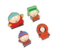 Grupo Erik Set di 4 spille smaltate - South Park Merchandise | Simpatici distintivi per borse, regali South Park sotto i 6,8 kg, regali divertenti per gli amici