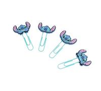 Grupo Erik: Set Graffette Disney Stitch | Set di 4 graffette colorate personalizzate, Clip di cancelleria, Fermagli Clips personalizzati Disney, Cancelleria Disney Stitch, Stitch Gadget