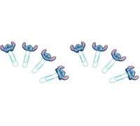Grupo Erik: Set Graffette Disney Stitch | Set di 8 graffette colorate personalizzate, Clip di cancelleria, Fermagli Clips personalizzati Disney, Cancelleria Disney Stitch, Stitch Gadget, SCT004