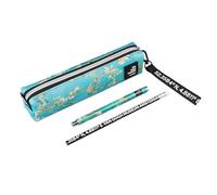 Grupo Erik Set Mini Astuccio Van Gogh | Penna e Matita Incluse | Astuccio Piccolo Portapenne, Chiusura a Zip, Back to School, Cancelleria Scuola Media, Regalo Arte, 21 x 4,5 cm