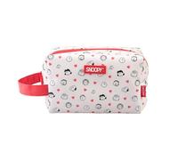 Grupo Erik Beauty Case Da Viaggio Snoopy Love - Beauty Case da Viaggio Donna Impermeabile con Chiusura a Zip 24 x 20 x 9 cm | Organizer Trucchi Portabile - Snoopy Gadget: Regalo Amica