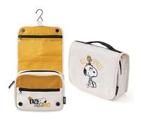 Grupo Erik Snoopy Peanuts Beauty Case da Viaggio | Organizer Trucchi | Beauty Case Donna da Appendere, Impermeabile, Scomparti e Gancio, Regalo Donna, 24 x 20 x 9 cm, Snoopy Gadget