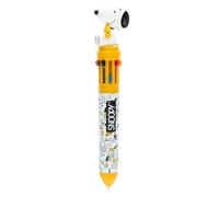 Grupo Erik Snoopy Peanuts Penna Multicolore 10 Colori | Penna a Sfera 3D | a Scatto, Topper 3D, Cancelleria Scuola, Regalo Bambina 10 Anni, Snoopy Gadget