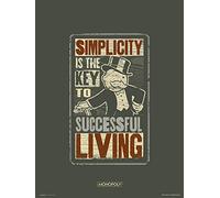 Grupo Erik Stampa Decorativa da Parete Monopoly Simplicity, 30x40 cm