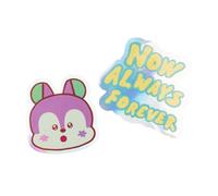 Grupo Erik Stickers Adesivi di BT21 Mang, Pack di 2 stickers, riutilizzabili e resistenti all'acqua, ottimali come decorativi per pc portatile, personalizzati o per pc gaming