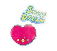 Grupo Erik Stickers Adesivi di BT21 Tata, Pack di 2 stickers, riutilizzabili e resistenti all'acqua, ottimali come decorativi per pc portatile, personalizzati o per pc gaming