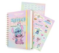Grupo Erik Diario Stitch 2026 2027 - Agenda Settimanale 2026 2027 A5 per Scuola Medie e Superiore, 12 Mesi | Diario Scolastico con Copertina Rigida, Stickers e Tasca Interna
