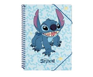 Grupo Erik Stitch Portalistini A4 | Porta Documenti, Lilo e Stitch Gadget | 30 Buste Trasparenti, Copertina Flessibile, con Elastico, Cancelleria