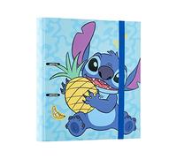 Grupo Erik: Raccoglitore A4 Disney Stitch, Raccoglitore a 2 anelli con elastico e copertina rigida in cartone, 32 x 27 cm, Cartellina portadocumenti A4, Stitch Scuola