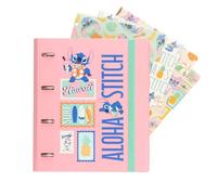 Grupo Erik Raccoglitore ad Anelli A4 Stitch - Raccoglitore a 4 Anelli con Elastico, Divisori e Copertina Rigida in Polipropilene per la Scuola | Cancelleria Disney, Stitch Gadget