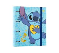 Grupo Erik Stitch Raccoglitore ad Anelli A4 | Raccoglitore a 4 Anelli | Cancelleria, Copertina Rigida, Cartone, Regalo Disney, Formato A4, Lilo e Stitch Gadget
