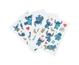 Grupo Erik Stitch Stickers Adesivi | Pack 57 AdesiviRiutilizzabili Disney | Resistenti all'Acqua, per PC Portatile Decorativi, Personalizzati, Lilo e Stitch Gadget