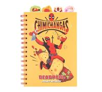 Grupo Erik: Taccuino A5 con Divisori di Deadpool | Quaderno A5 con anelli e divisori, 4 Separatori personalizzati, copertina morbida e pagine puntinate, Quaderno A5 diviso in sezioni