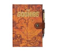 Grupo Erik: Quaderno A5 de I Goonies | Quaderno A5 con copertina rigida, penna proiettore e chiusura a scatto, Quaderno a righe 192 pagine, Goonies gadget