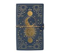 Grupo Erik: Taccuino da viaggio Astrale | Taccuino pelle sintentica con 2 quaderni, porta tessere e tasca espandibile, 19,6x12cm, ideale come diario di viaggio o taccuini viaggi