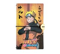 Grupo Erik: Taccuino da viaggio Naruto | Taccuino pelle sintentica con 2 quaderni, porta tessere e tasca espandibile, 19,6x12cm, ideale come diario di viaggio, quaderno naruto o naruto gadget