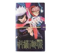 Grupo Erik: Taccuino da viaggio Jujutsu Kaisen | Travel Journal in pelle sintentica con 2 quaderni, porta tessere e tasca espandibile, 19,6 x 12 cm, Jujutsu Kaisen Gadget