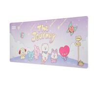 Grupo Erik: Tappetino Mouse XL BT21 The Journey - Mouse Pad EK-POP per Tastiera e Mouse, Base Antiscivolo, Superficie Ottimizzata/Accessorio Scrivania per Fan