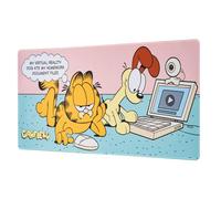 Grupo Erik: Tappetino Mouse XXL Garfield | Tappetino mouse Gaming Scrivania : Mouse Pad con Base Antiscivolo, 100% Waterproof e Rifiniture di Qualità (80x35 cm)