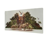 Grupo Erik: Tappetino Mouse XL Jurassic Park - Mouse Pad Esteso con Design Ufficiale, Superficie Liscia e Antiscivolo/Accessorio Gaming e Ufficio
