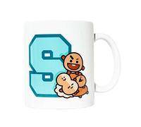 Grupo Erik Tazza colazione BT21 Shooky, perfetta come tazza caffé o tazza te, licenza ufficiale, ceramica, 330 ml