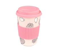Grupo Erik Tazza da Viaggio To Go in Ceramica Pusheen The Cat con Coperchio 400 ml - Merchandising Ufficiale Kawaii Pusheen Regalo