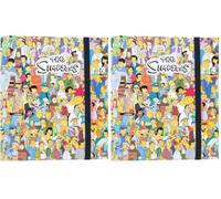 Grupo Erik The Simpsons Raccoglitore ad Anelli A4 | Raccoglitore a 2 Anelli (Confezione da 2)