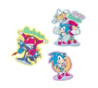 Grupo Erik: Toppe Sonic - Set Toppe Termoadesive Sonic The Hedgehog, Set 3 Toppe adesive per Tessuti, Patch Personalizzate di Sonic, Sonic Gadget Bambini