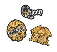 Grupo Erik: Set Toppe Termoadesive Queen - Set 3 Toppe adesive per Tessuti, Patch Personalizzate, Band musicali, Musica, Queen Gadget