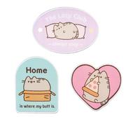 Grupo Erik: Set Toppe Termoadesive Kawaii Pusheen | Set 3 Toppe adesive per Tessuti, Patch per personalizzate vestiti - idea regalo