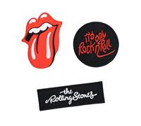 Grupo Erik: Set Toppe Termoadesive The Rolling Stones | Set 3 Patch Rock per Tessuti - Personalizzazione Creativa per Fan della Musica