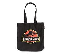 Grupo Erik Tote Bag Jurassic Park | Borsa Shopper Donna, 37x39 cm, borsa riutilizzabile per la spesa | Borsa Tela riutilizzabile | Shopper Bag Eco Friendly, 100% cotone, Tote bag nera
