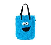 Grupo Erik: Tote Bag Tela Peluche Sesame Street | Borsa Shopper Cookie Monster & Elmo, 35 x 40 x 5,5 cm, Borsa Tote riutilizzabile, Sesame Street Gadget, Borsa Sesame Street Peluche