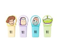 Grupo Erik Set Evidenziatori Pastello Toy Story - 4 Mini Evidenziatori Colori Assortiti con Topper 3D | Set Cancelleria Scuola Disney