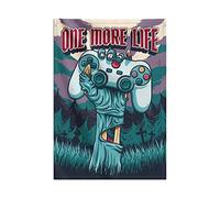 Grupo Erik: Wall Scroll Gameration One More Life | Poster tela da parete gaming, 70 x 100 cm, resistente e facile da appendere - Stampa artistica su tela gaming gamer, wall art decor