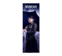 Grupo Erik: Poster da Porta Mercoledì Addams | Poster da parete Wednesday Addams 53 x 158 cm, Poster da muro con carta lucida e incorniciabile, Mercoledì Addams Gadget