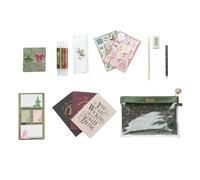 Grupo Erik Wicked Set Cancelleria | Astuccio Trasparente | 3 Quaderni A6, Matita, Gomma, Note Adesive, 4 Evidenziatori, Penna, for Good, Scuola e Ufficio