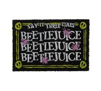 Grupo Erik: Zerbino Ingresso Beetlejuice - Tappeto Beetlejuice fabbricato con base in PVC antiscivolo, 40 x 60 cm, Beetlejuice Gadget, Beetlejuice - spiritello porcello