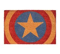 Grupo Erik Zerbino Ingresso Casa, Marvel, Capitan America Shield, Fabbricato con una Base in PVC Antiscivolo, 40x60 cm