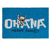 Grupo Erik Zerbino Disney Stitch Celeste, Fabbricato con una Base in PVC Antiscivolo, 40x60 cm