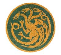 Grupo Erik: Zerbino Trono di Spade - House of the Dragon, Tappeto Game of Thrones Rotondo 50 cm, fabbricato con base in PVC antiscivolo, Tappeto Trono di Spade