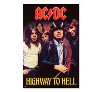 Grupo Erik: Poster AC DC Highway to Hell | Poster da parete AC DC, 61 x 91,5 cm, Poster da muro con carta lucida e incorniciabile, Poster AC DC