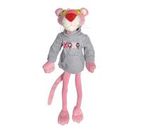 GRUPO MOYA PANTERA ROSA Peluche con FELPA grigia - GRANDE Altezza 50cm - Pink Panther - colore rosa