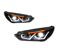 Gruppi ottici anteriori Compatibile Con Ford Per Focus 2015 2016 2017 2018 U Style Kit Accessori Per Fari Anteriori Completamente Automatici Lenti Proiettori Lo Styling Dell'auto