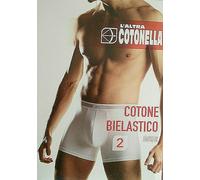 gruppo 2 boxer uomo COTONELLA cotone bielastico colore grigio Tg 5/L art.2384