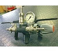 Gruppo 3 vie manometro acciaio COMET comando GCP Pompa a menbrana