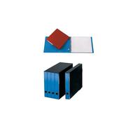 Gruppo 4 portatabulati - ad anelli - dorso 5 cm - 31,5x29 cm - azzurro - Cartote