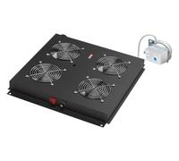 GRUPPO 4 VENTOLE CON TERMOSTATO PER ARMADI RACK LINK EAVI NERO
