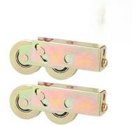 Gruppo a rulli per porta scorrevole tandem, 2 cuscinetti a sfera in acciaio da 1-1/2", robusto ricambio per porte scorrevoli per porte scorrevoli, capacità di carico 265, ruote per porte scorrevoli e